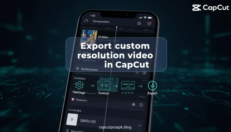 How To Export My Custom Resolution Video On CapCut Easily in 2026